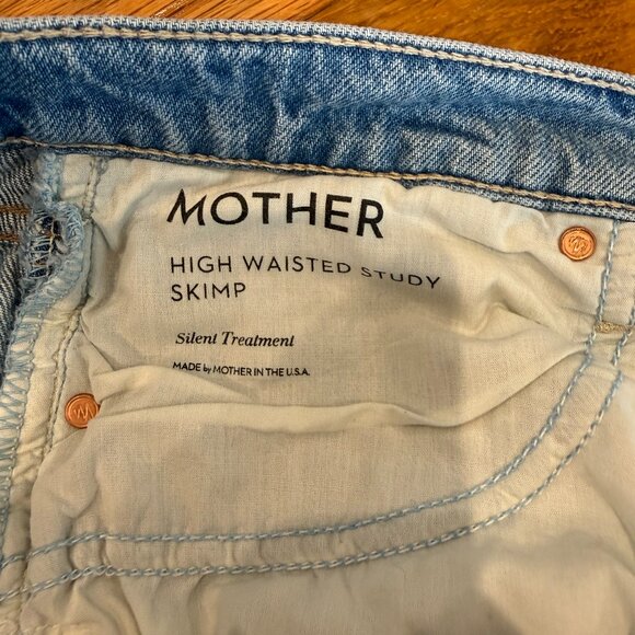 High Waisted Study Skimp Straight Leg Jeans | MOTHER | Sz 29 - Picture 6 of 6